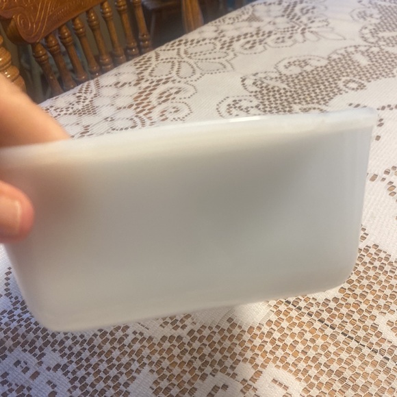 Vintage Anchor Hocking Fire King Atomic Blue Heaven Grey and turquoise loaf pan - Picture 5 of 5